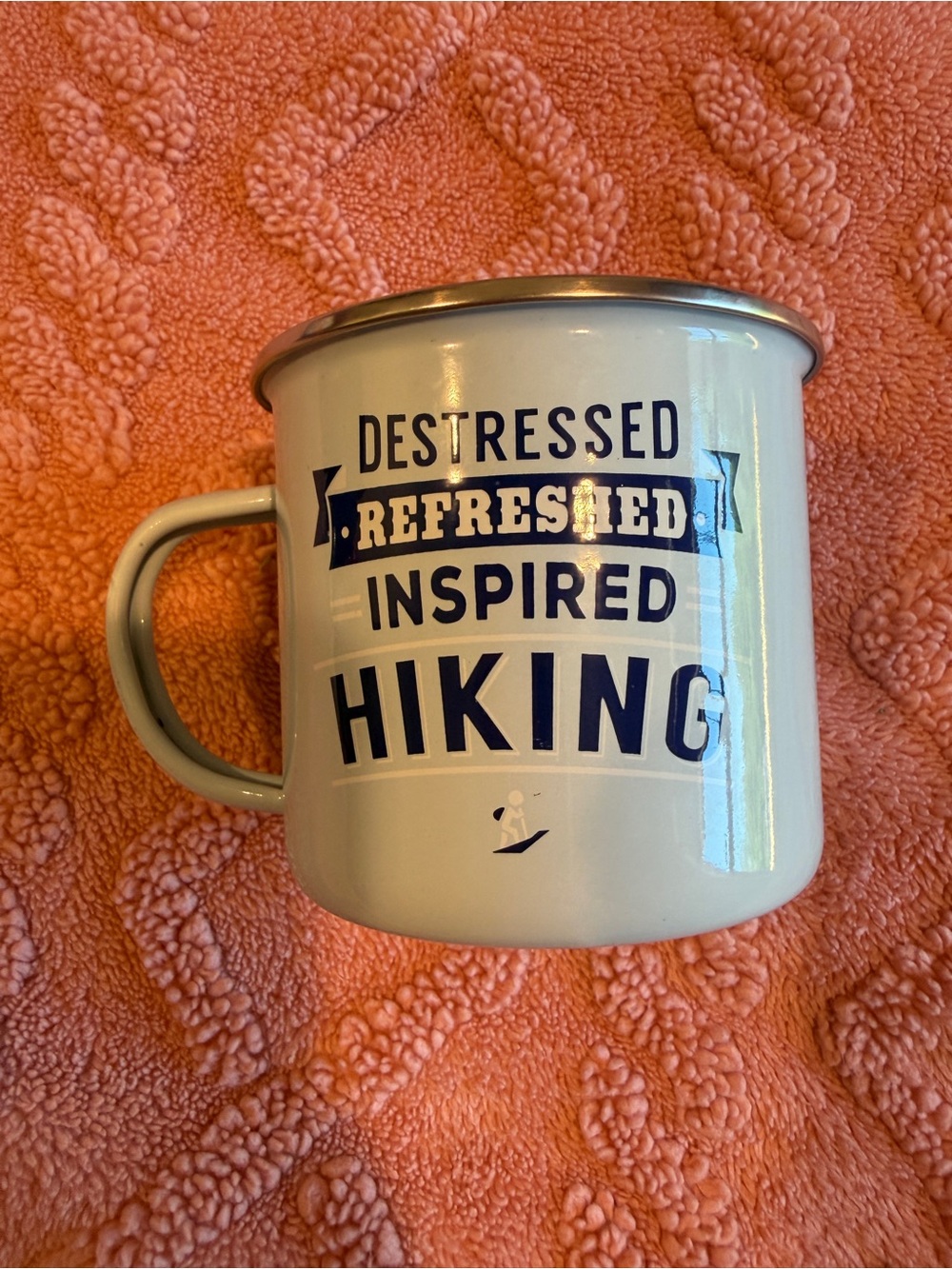 H&H Distressed Refreshed Inspired Metal Hiking Mug